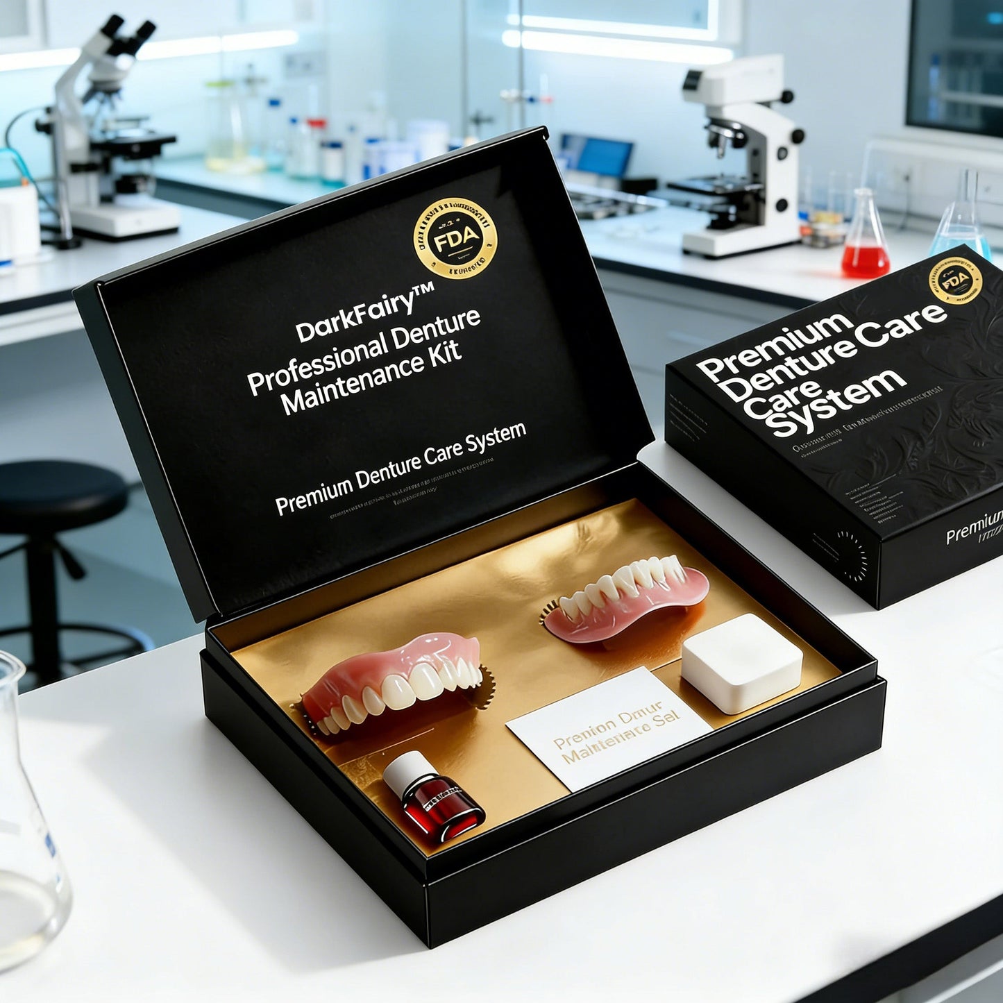 🔥🔥🔥Ends Today: 83% OFF!🦷DarkFairy™ Custom-Fit Full Functional Dentures Make you more confident