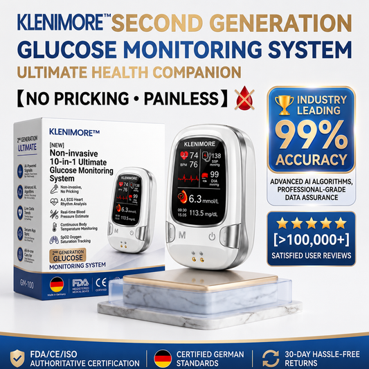 KLENIMORETM Non-Invasive Health Monitor 99.9%Accuracy (Mayo Clinic Recommended)