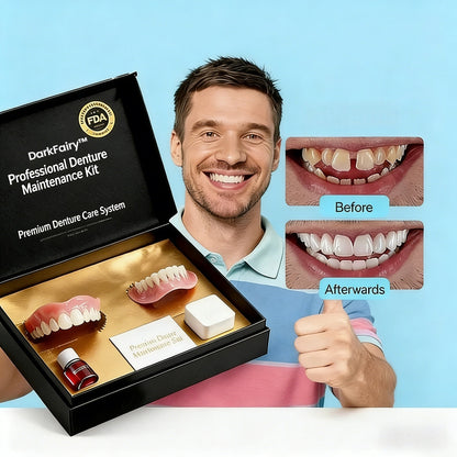 🔥🔥🔥Ends Today: 83% OFF!🦷DarkFairy™ Custom-Fit Full Functional Dentures Make you more confident
