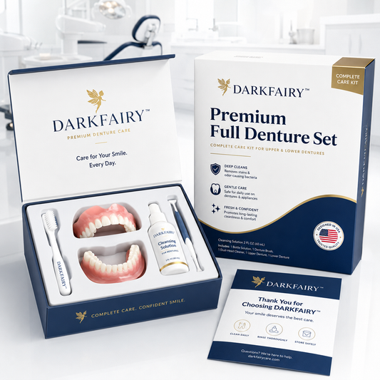 🔥Ends Today: 70% OFF!🦷DarkFairy™ Custom-Fit Full Functional Dentures Make you more confident